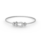 [LUXE JEWELRY]FORCE  HORSESHOE  DIAMOND TENNIS BRACELET