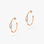 [Luxe Jewellery] CREOLES MOVE UNO PM DIAMOND EARRINGS