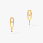 [Luxe Jewellery] CREOLES MOVE UNO MINI 1 DIAMOND EARRINGS