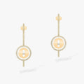 [Luxe Jewellery] LUCKY MOVE ARROW PINK GOLD DIAMOND EARRINGS