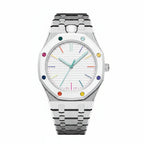 Oak Pop Exclusive Silver Steel Strap