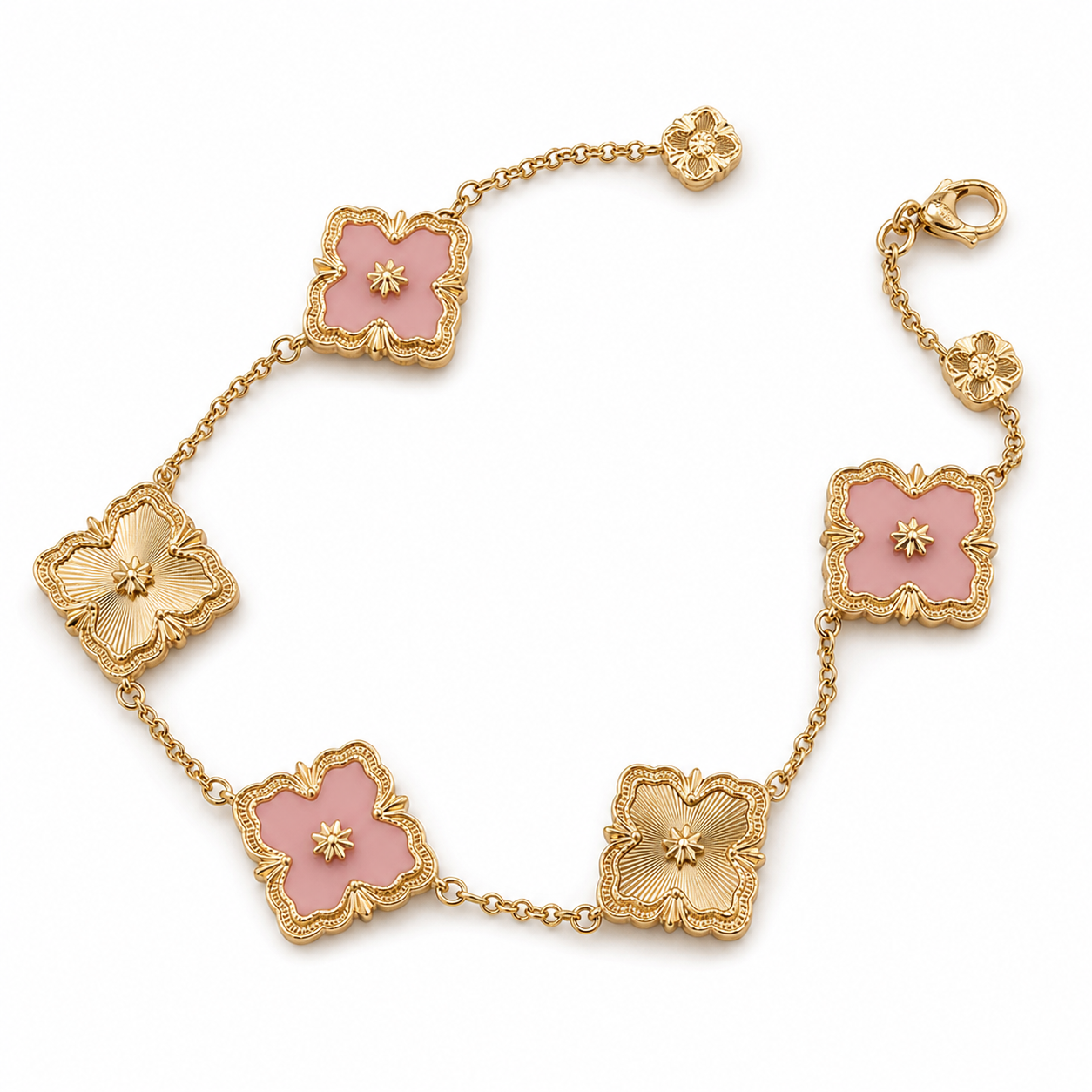 [LUXE JEWELRY] OPERA 5 MOTIFS TULLE ENAMEL BRACELET