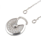 [Luxe]AMULETTE SILVER FULL DIAMOND NECKLACE