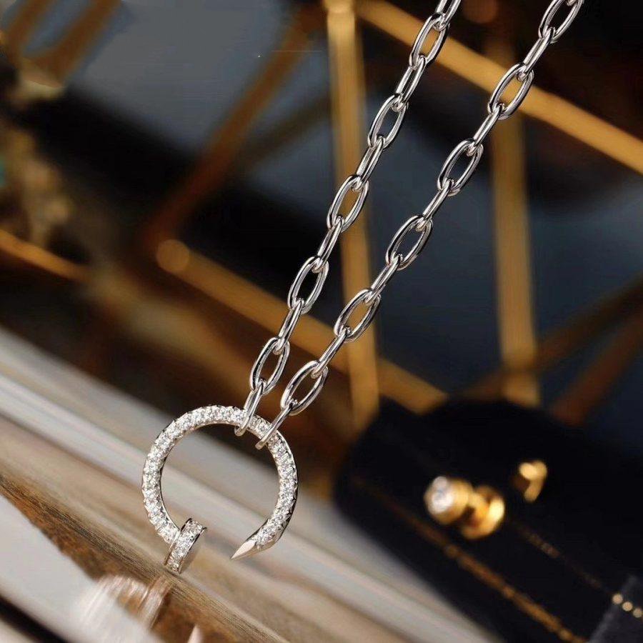 [LUXE JEWELRY] JUSTE NECKLACE FULL DIAMONDS