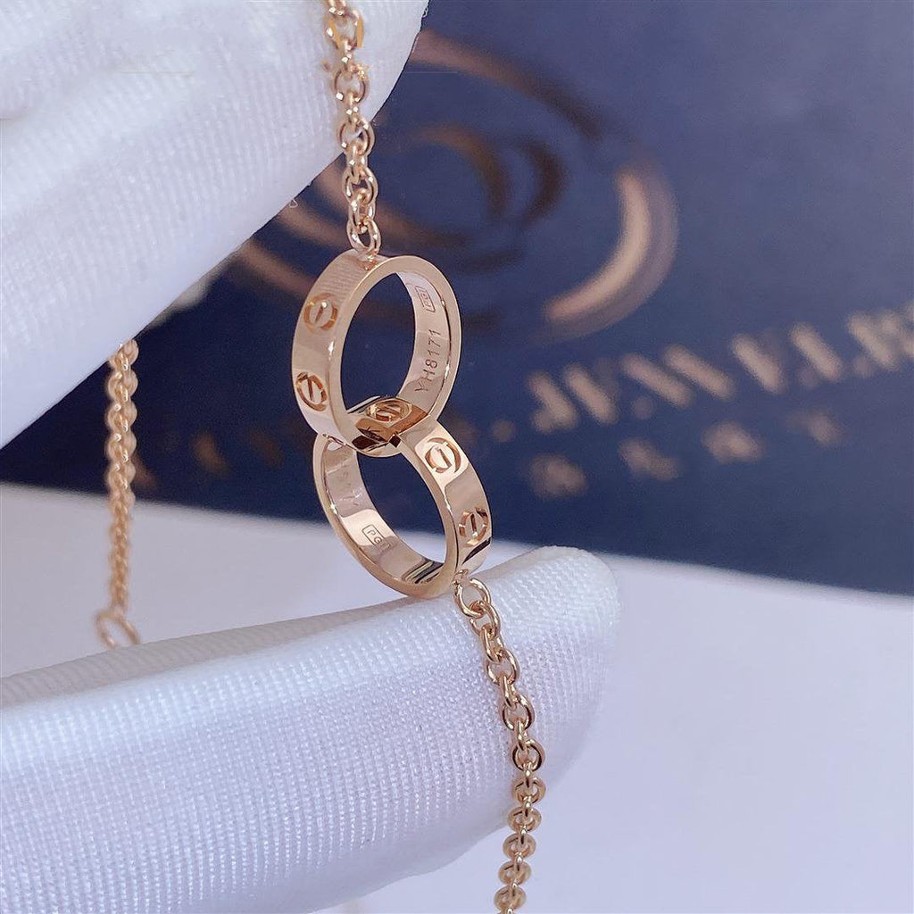 [LUXE JEWELRY] LOVE BRACELET DOUBLE RING
