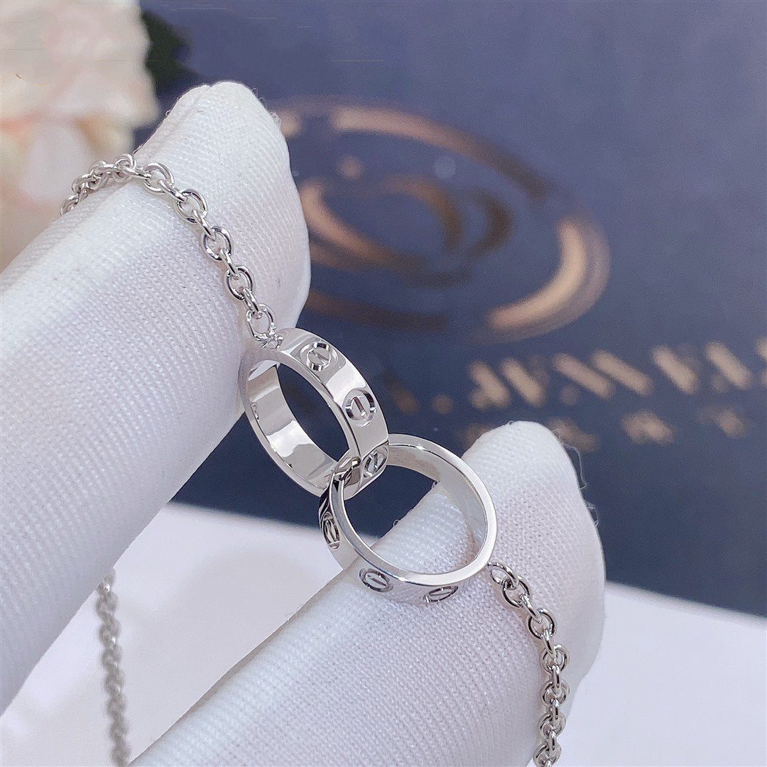 [LUXE JEWELRY] LOVE BRACELET DOUBLE RING