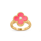 [LUXE JEWELRY]CLOVER DIAMOND RING GOLD COLLECTION