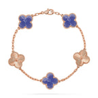 [LUXE JEWELRY]CLOVER 5 MOTIF BLUE VEINS BRACELET COLLECTION
