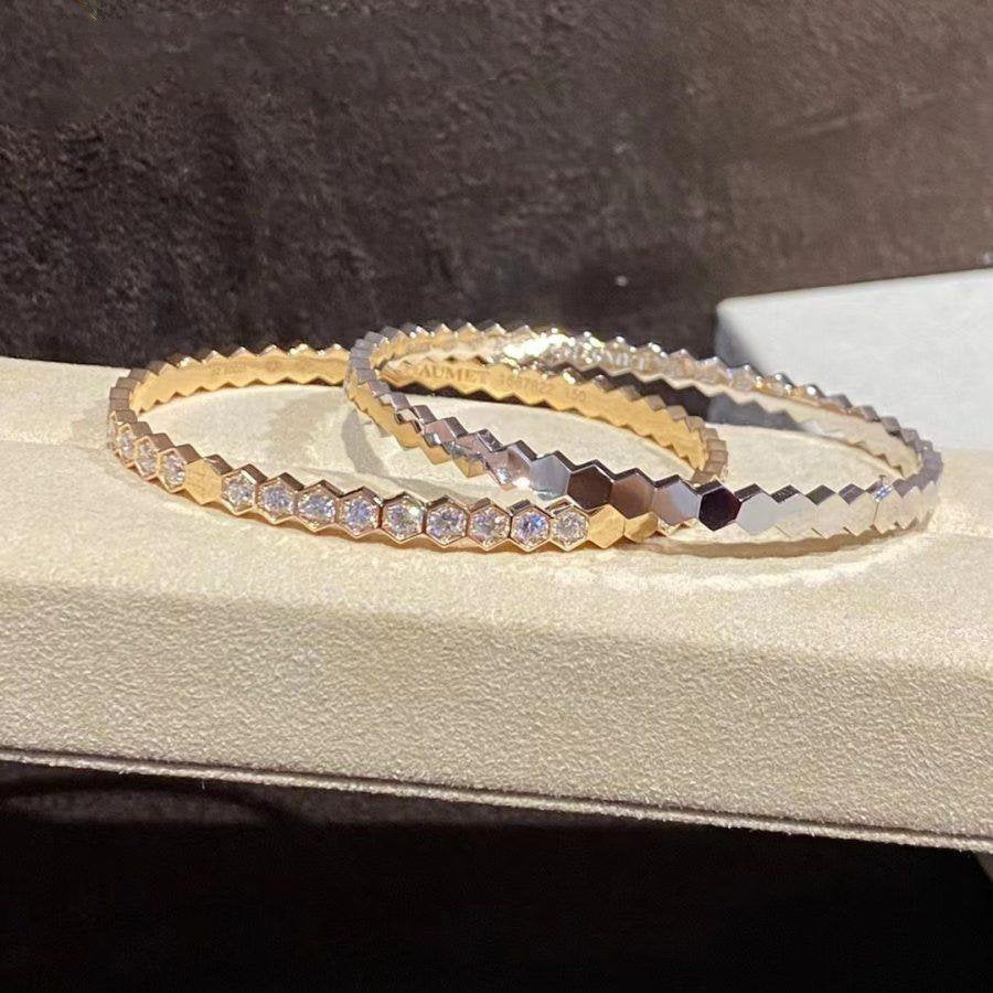[LUXE JEWELRY]BEE LOVE GOLD BRACELET FULL DIAMOND