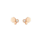 [LUXE JEWELRY]BEE LOVE PINK GOLD DIAMOND EARRINGS
