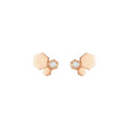 [LUXE JEWELRY]BEE LOVE PINK GOLD DIAMOND EARRINGS