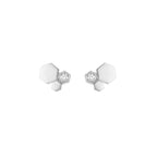 [LUXE JEWELRY]BEE LOVE SILVER DIAMOND EARRINGS