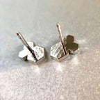 [LUXE JEWELRY]BEE LOVE SILVER DIAMOND EARRINGS