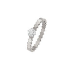 [LUXE JEWELRY]BEE LOVE RING SILVER 1 DIAMOND