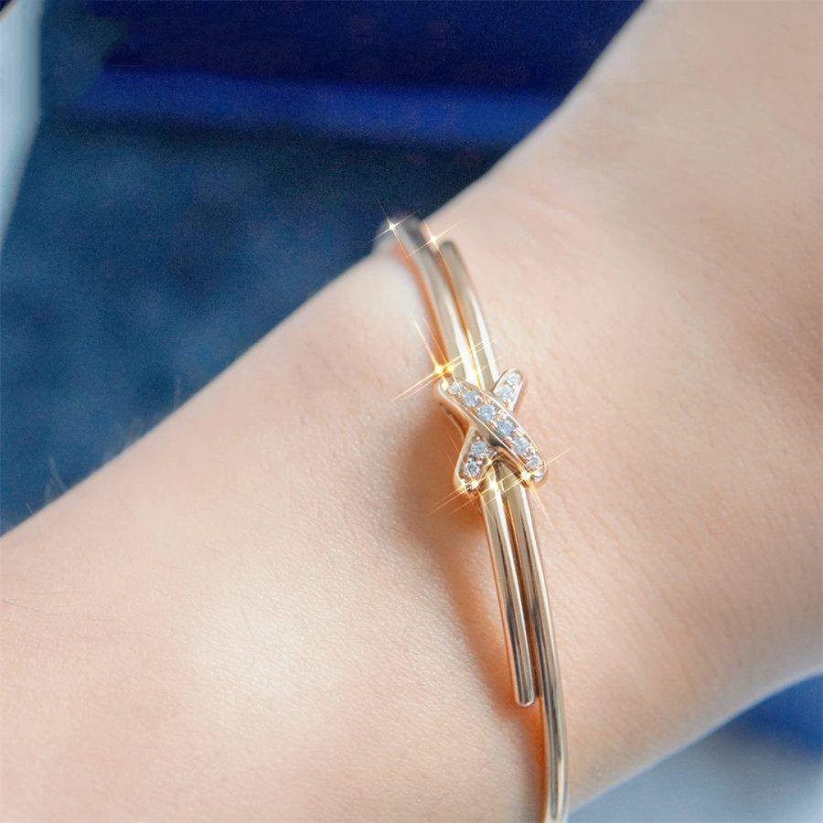 [LUXE JEWELRY]JEUX DE BRACELET PINK GOLD DIAMONDS