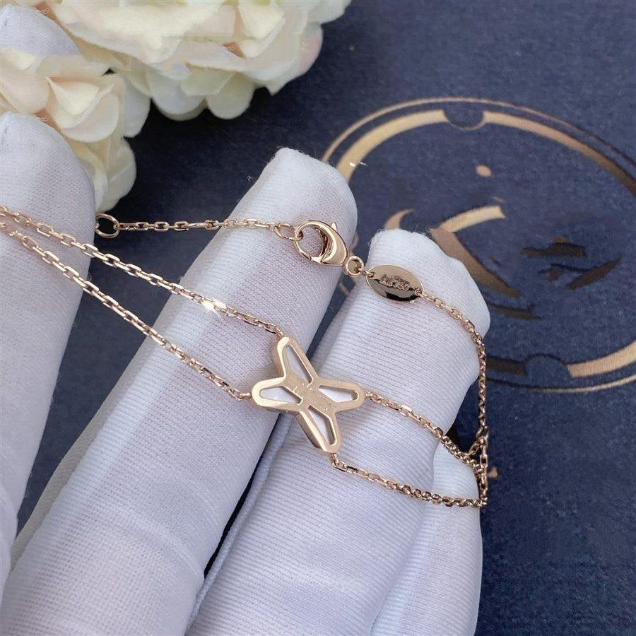 [LUXE JEWELRY]JEUX BRACELET WHITE MOP PINK GOLD 1 DIAMOND