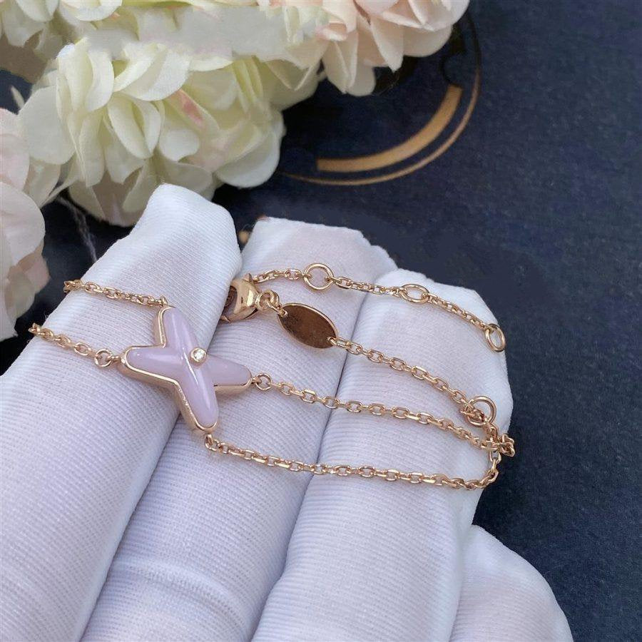 [LUXE JEWELRY]JEUX BRACELET PINK MOP PINK GOLD 1 DIAMOND