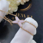 [LUXE JEWELRY]JEUX BRACELET PINK MOP PINK GOLD 1 DIAMOND