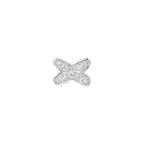 [LUXE JEWELRY]JEUX DE SILVER DIAMOND EARRINGS