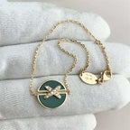 [LUXE JEWELRY]JEUX DE BRACELET MALACHITE PINK GOLD DIAMONDS