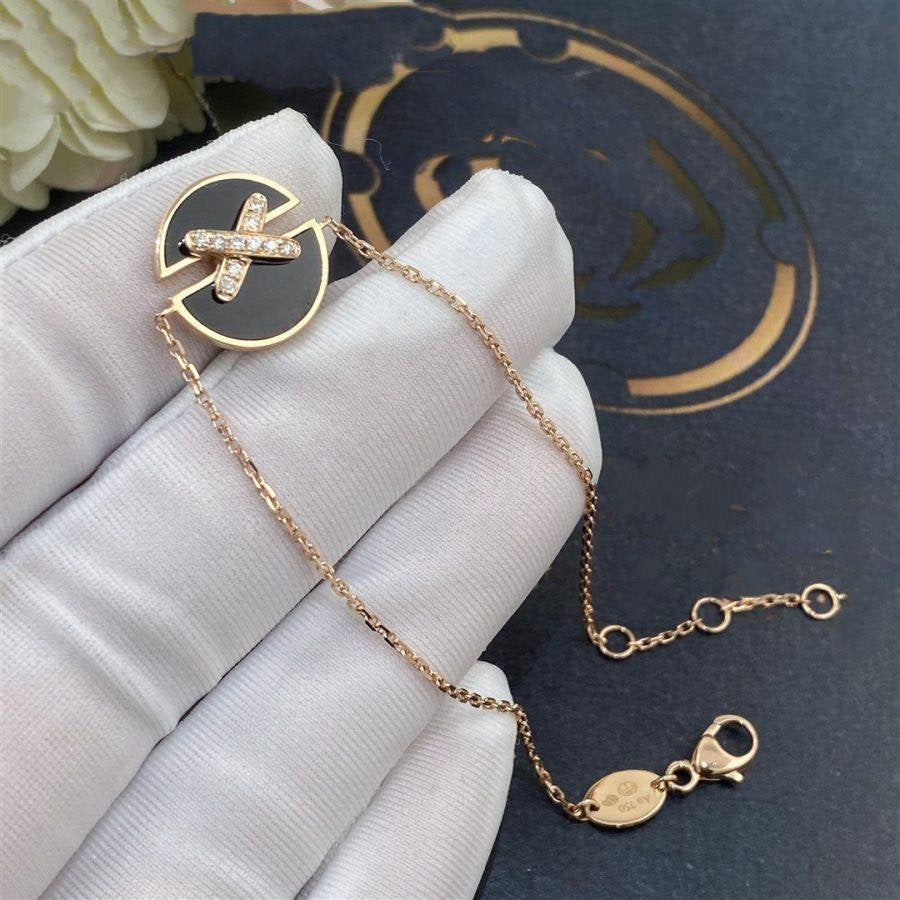 [LUXE JEWELRY]JEUX DE BRACELET ONYX PINK GOLD DIAMOND