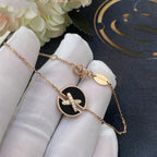 [LUXE JEWELRY]JEUX DE BRACELET ONYX PINK GOLD DIAMOND