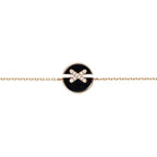 [LUXE JEWELRY]JEUX DE BRACELET ONYX PINK GOLD DIAMOND