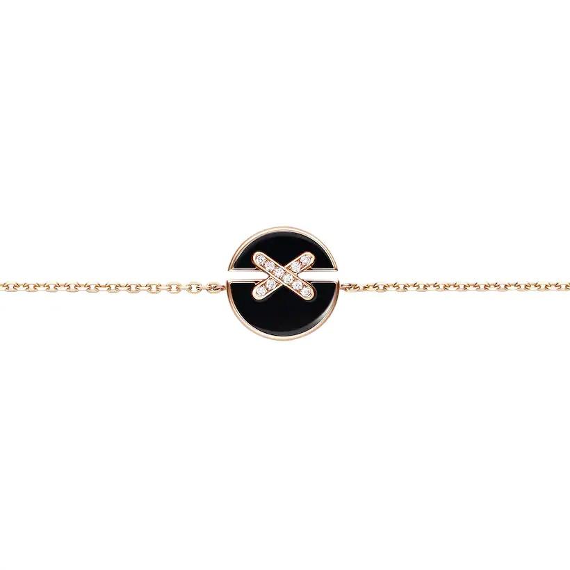 [LUXE JEWELRY]JEUX DE BRACELET ONYX PINK GOLD DIAMOND
