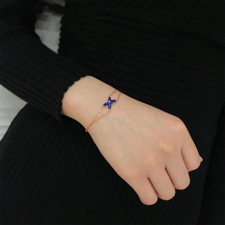 [LUXE JEWELRY]Hollow Design Four-Leaf Clover Flower Shape Ring