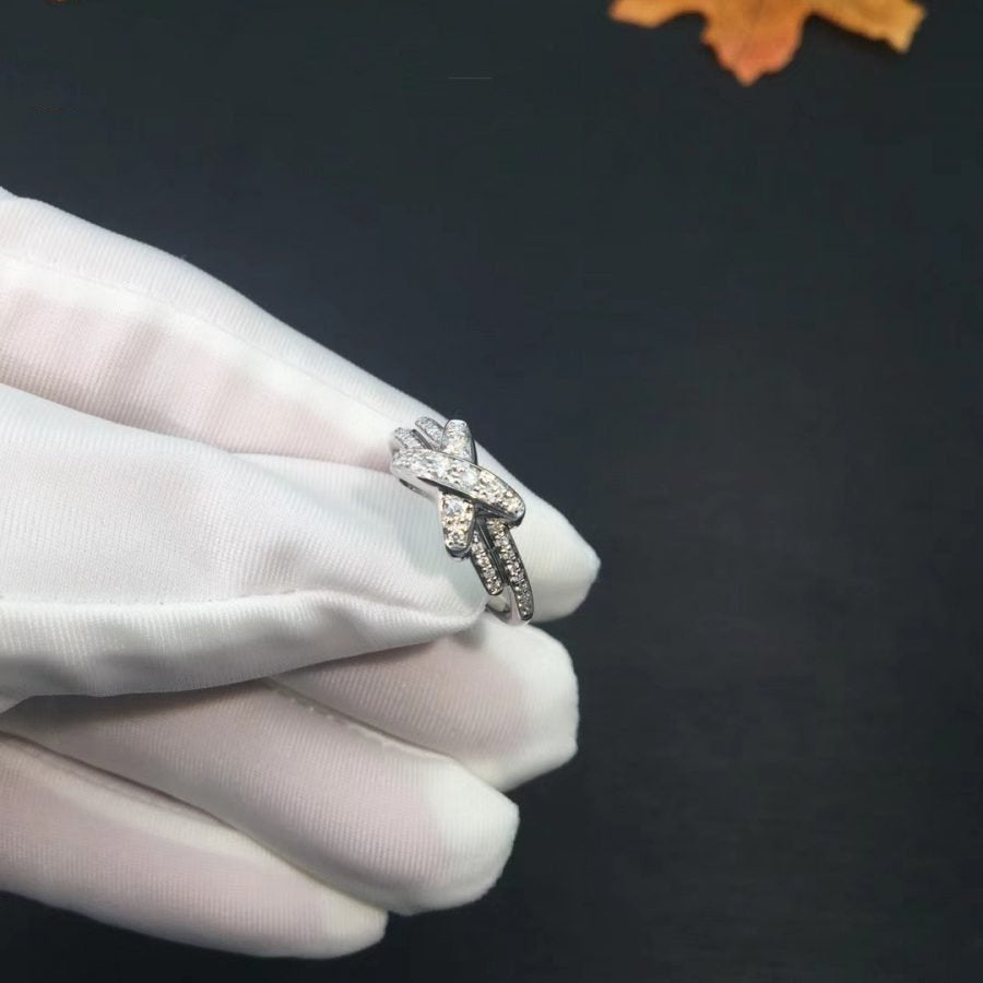 [LUXE JEWELRY]JEUX DE SILVER DIAMOND RING