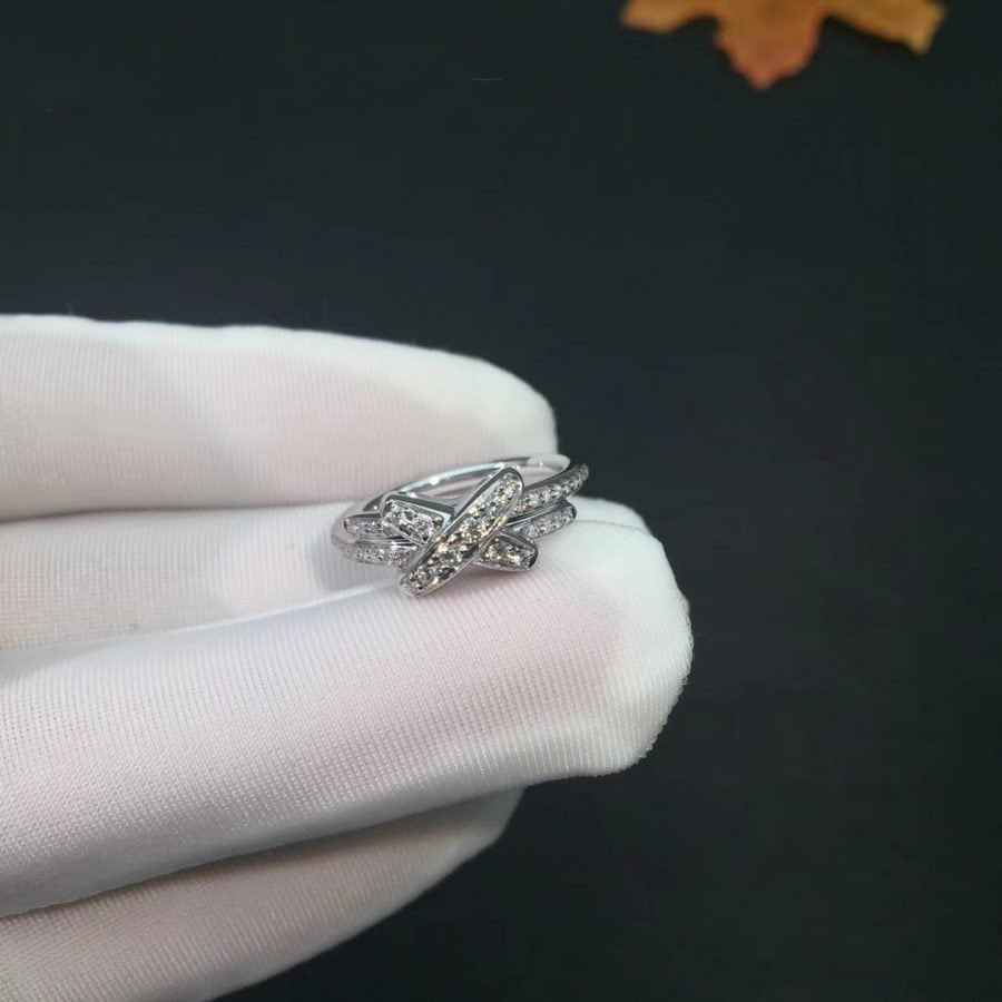 [LUXE JEWELRY]JEUX DE SILVER DIAMOND RING