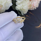 [LUXE JEWELRY]JEUX DE GOLD DIAMOND RING