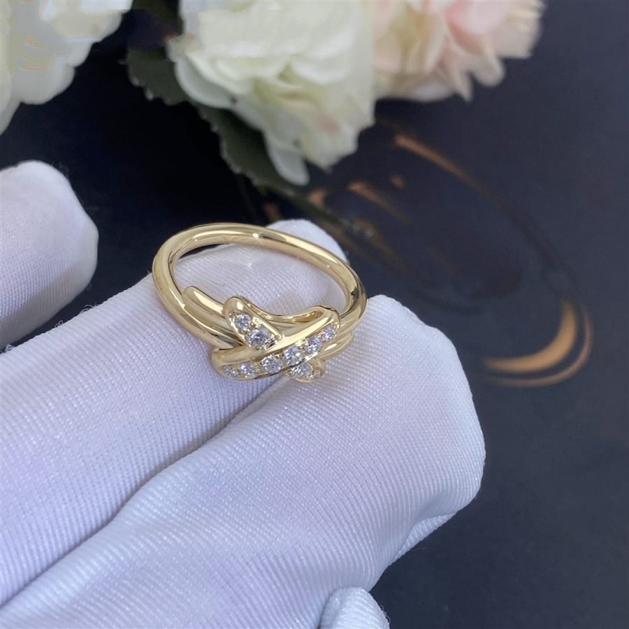 [LUXE JEWELRY]JEUX DE GOLD DIAMOND RING