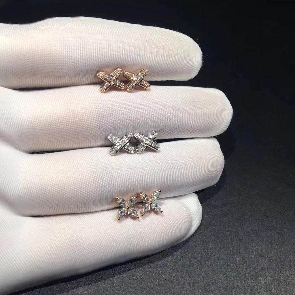 [LUXE JEWELRY]JEUX DE DIAMOND EARRINGS