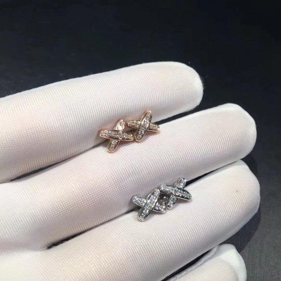 [LUXE JEWELRY]JEUX DE DIAMOND EARRINGS