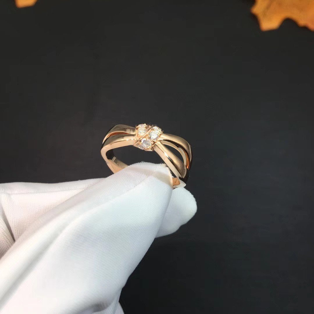 [LUXE JEWELRY]LIENS RING PINK GOLD DIAMOND