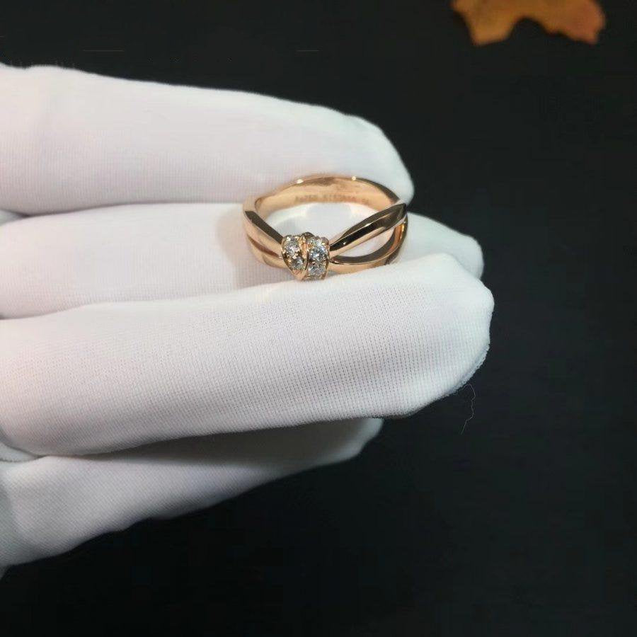 [LUXE JEWELRY]LIENS RING PINK GOLD DIAMOND