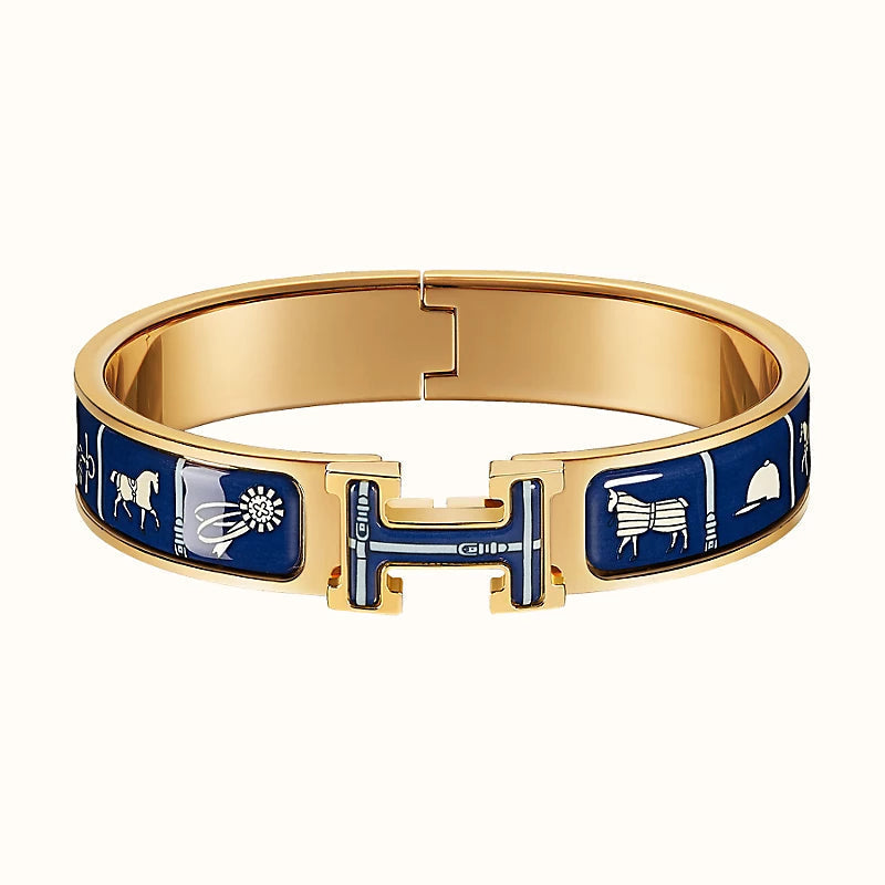 [LUXE JEWELRY]H COUVERTURES DARK BLUE BRACELET