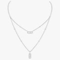 [Luxe Jewellery] MOVE 2 ROW DIAMOND NECKLACE