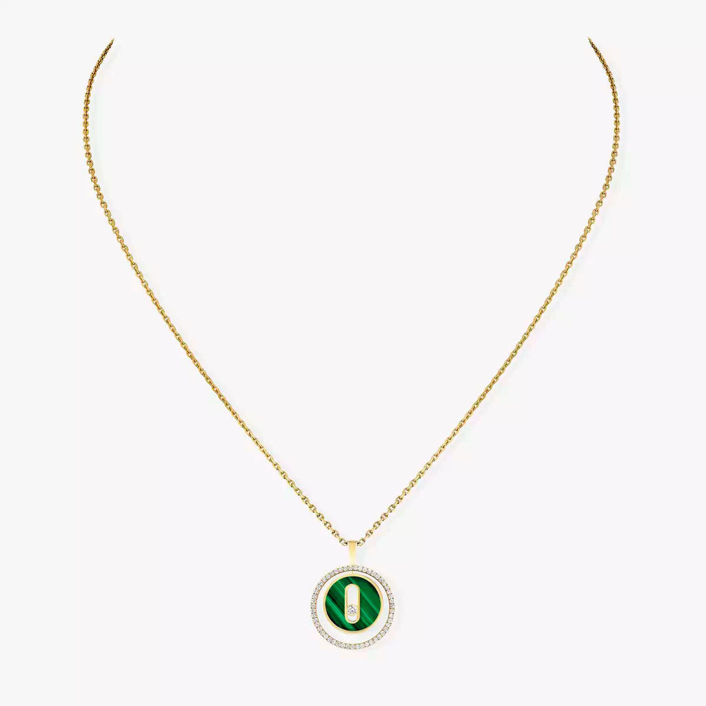 [Luxe Jewellery] Lucky Move Diamond Necklace in Rose Gold and White Mother-of-Pearl