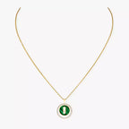 [Luxe Jewellery] Lucky Move Diamond Necklace in Rose Gold and White Mother-of-Pearl