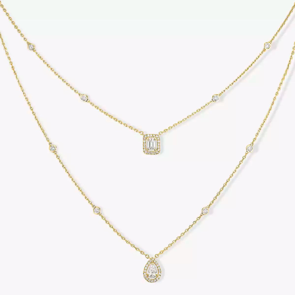 [Luxe Jewellery] Diamond Necklace My Twin 2 Rows