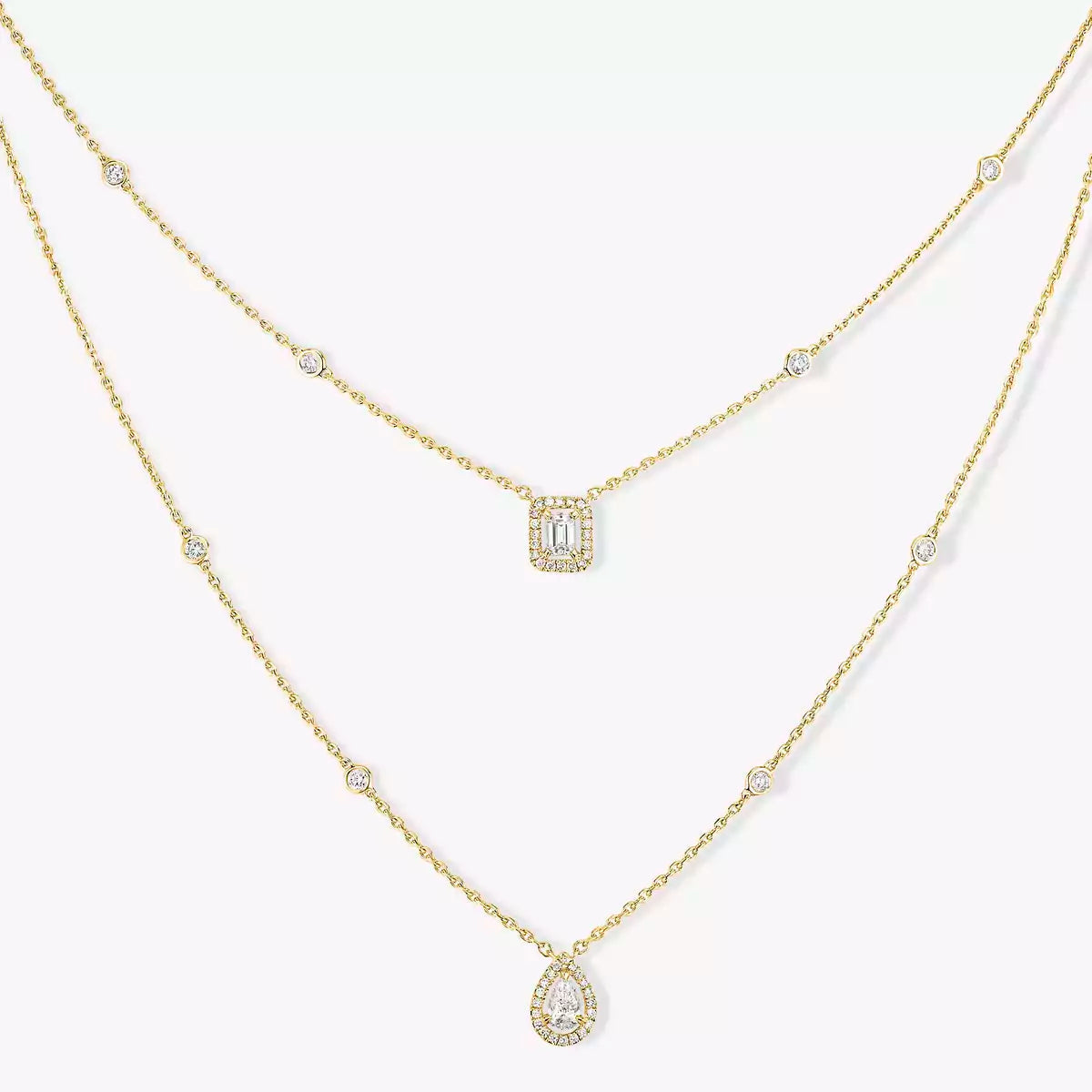 [Luxe Jewellery] Diamond Necklace My Twin 2 Rows