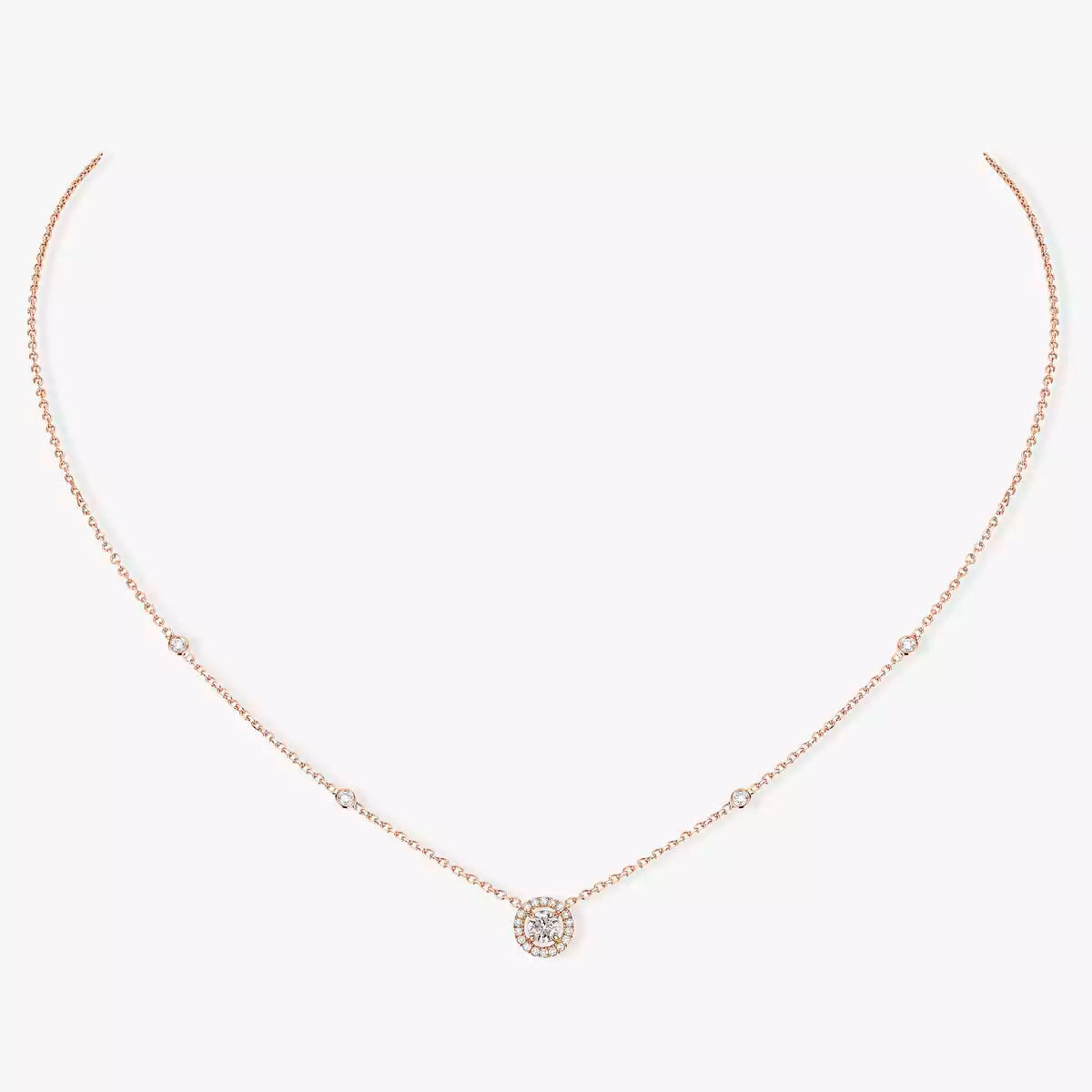 [LUXE JEWELRY]Diamond Necklace 0,20ct Brilliant Shape Joy