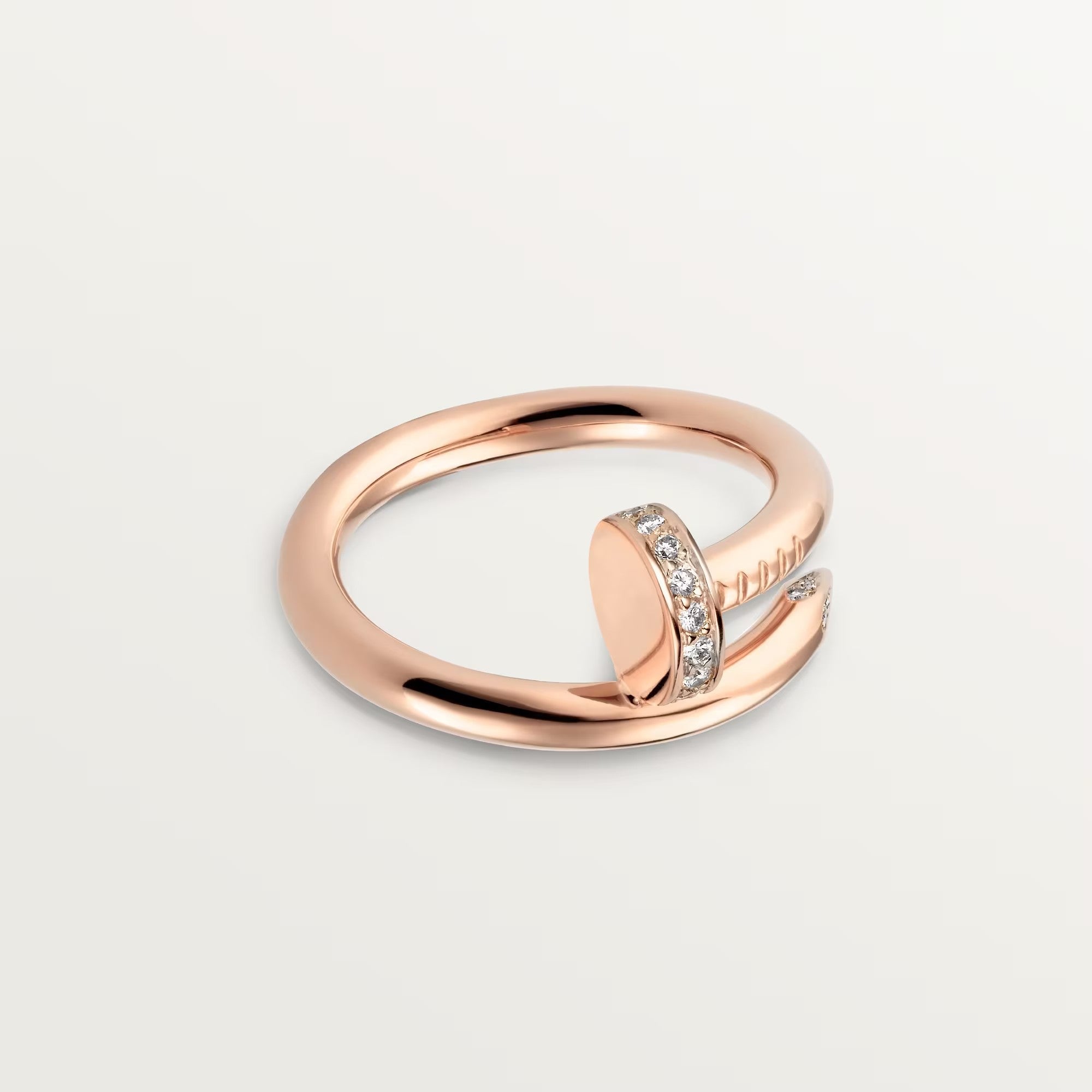 [LUXE JEWELRY] JUSTE RING 2.6MM HALF DIAMOND