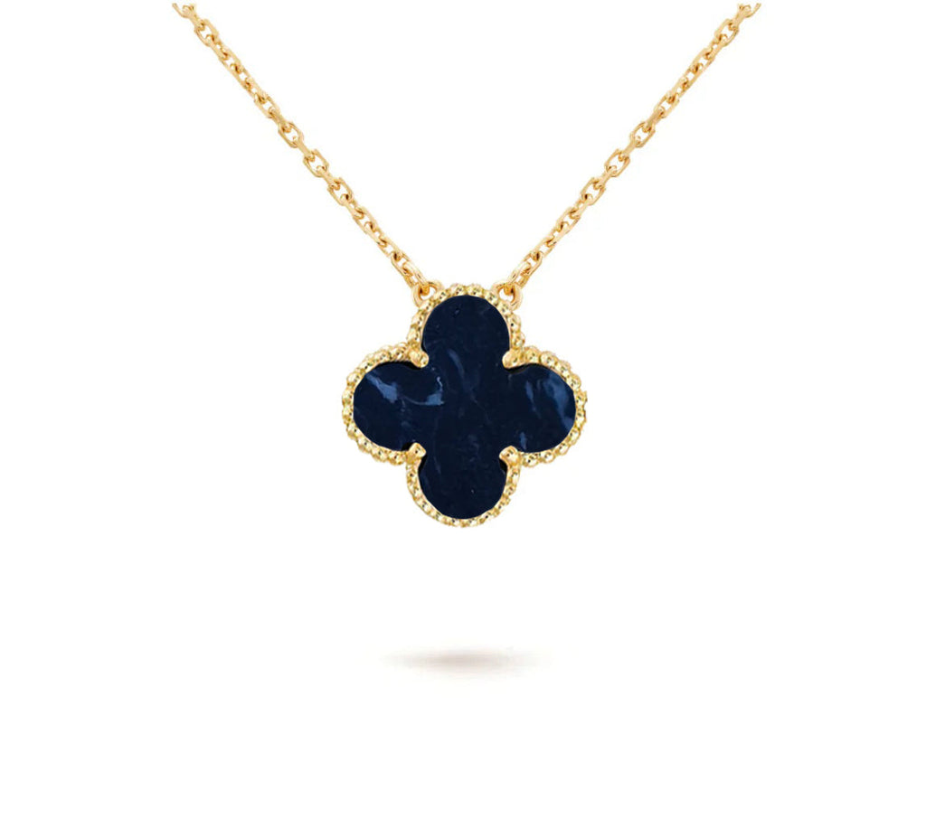 [LUXE JEWELRY]CLOVER 15MM SINGLE FLOWER NECKLACE COLLECTION