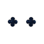 [LUXE JEWELRY]CLOVER SILVER 15MM EARRINGS COLLECTION