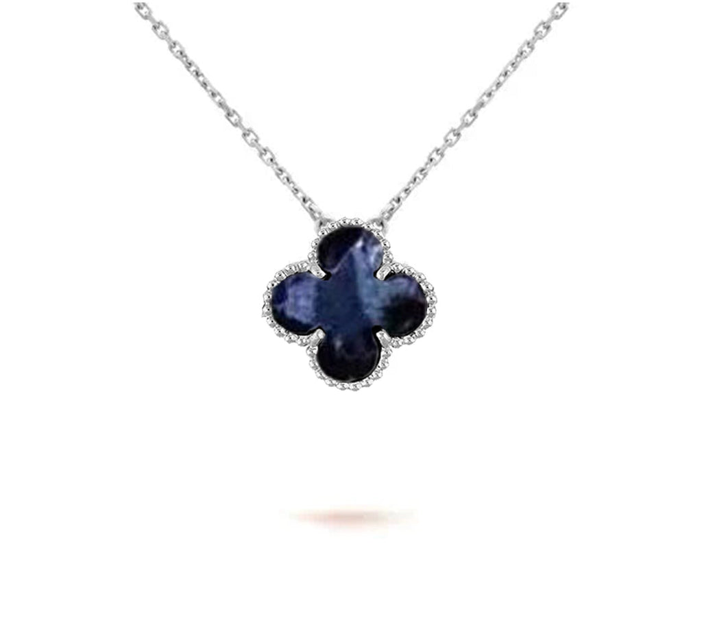 [LUXE JEWELRY]CLOVER 15MM NECKLACE SILVER COLLECTION