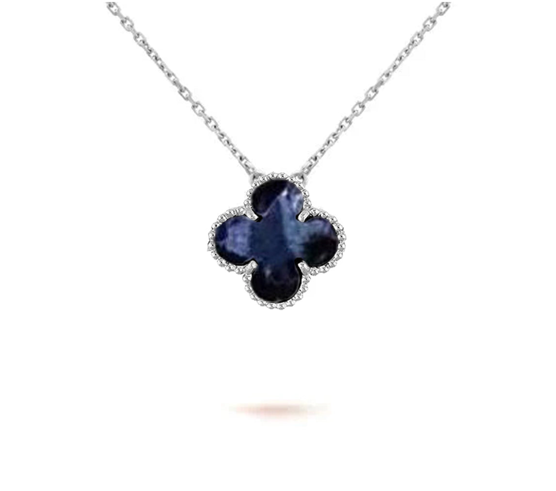[LUXE JEWELRY]CLOVER 15MM NECKLACE SILVER COLLECTION