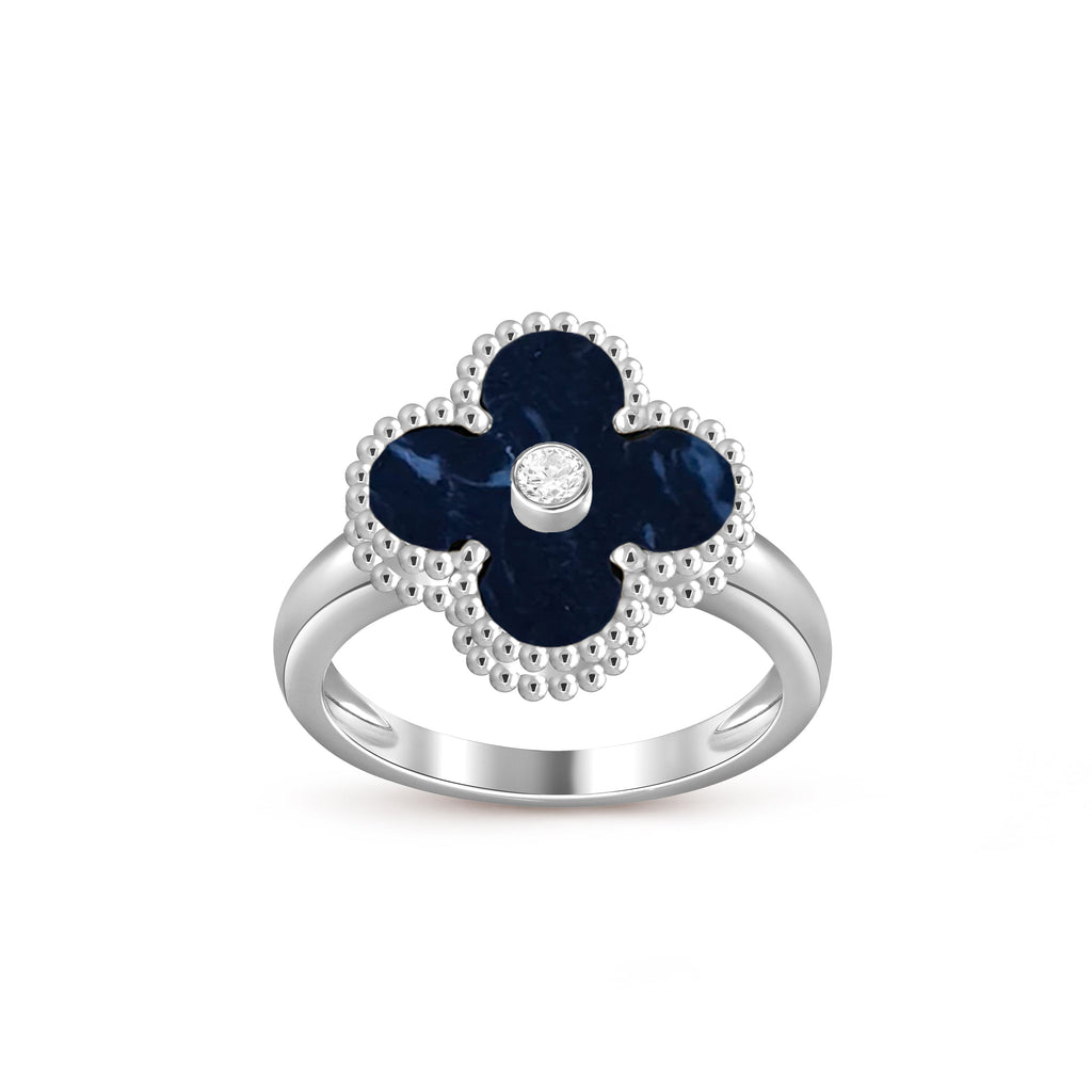 [LUXE JEWELRY]CLOVER SILVER DIOMND RING COLLECTION